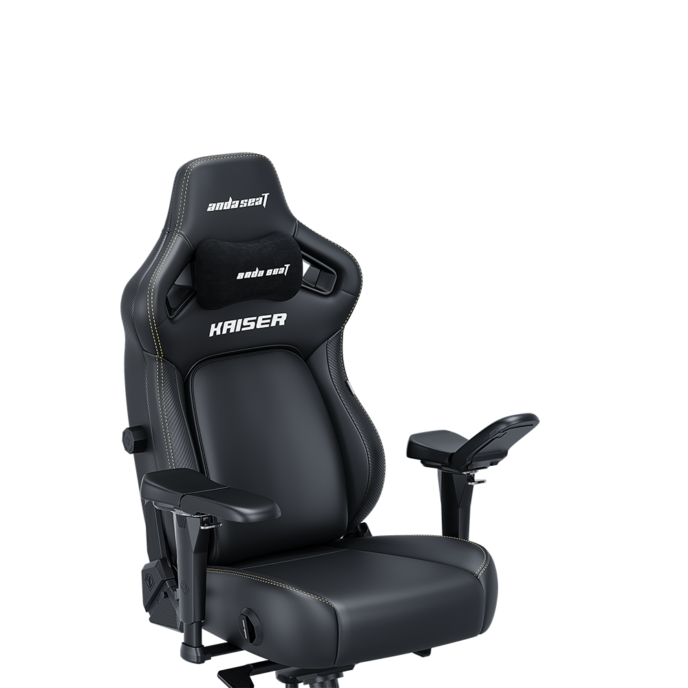 Игровое кресло AndaSeat Kaiser 4 XL BLACK (5D подлокотники, колёса 65 мм, тканевая обивка)