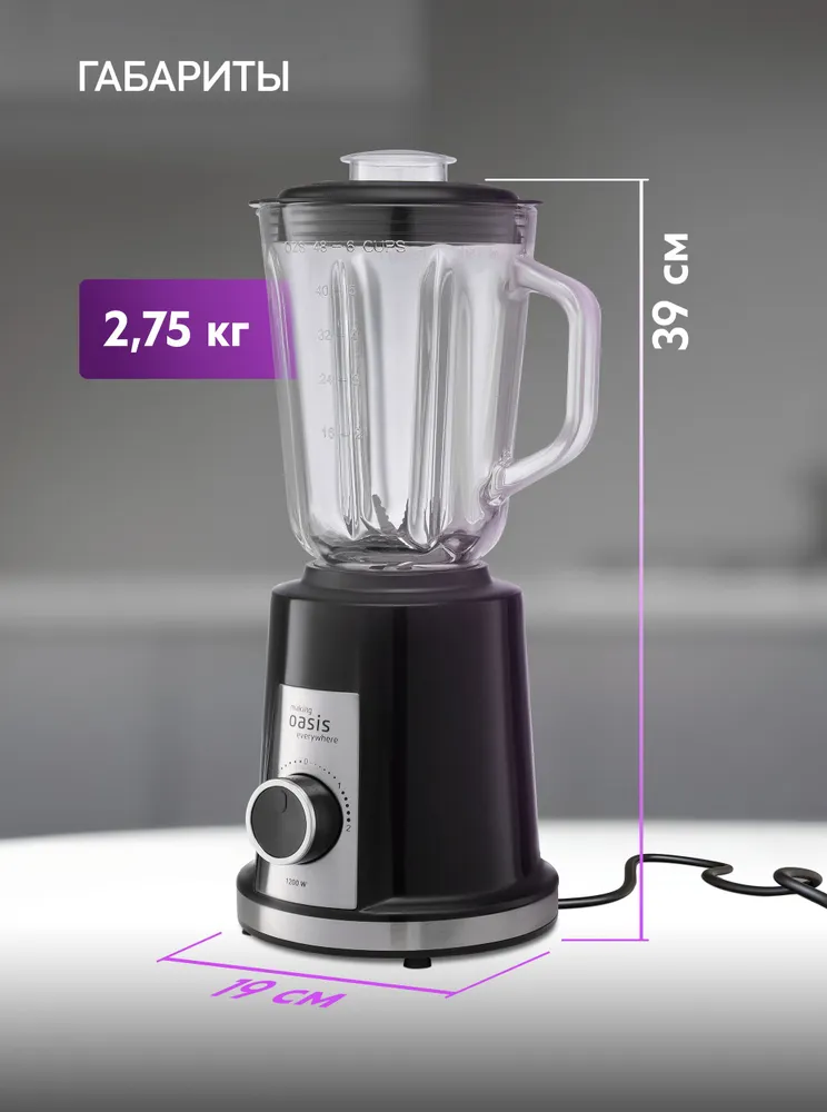 Блендер стационарный Oasis ST-120B