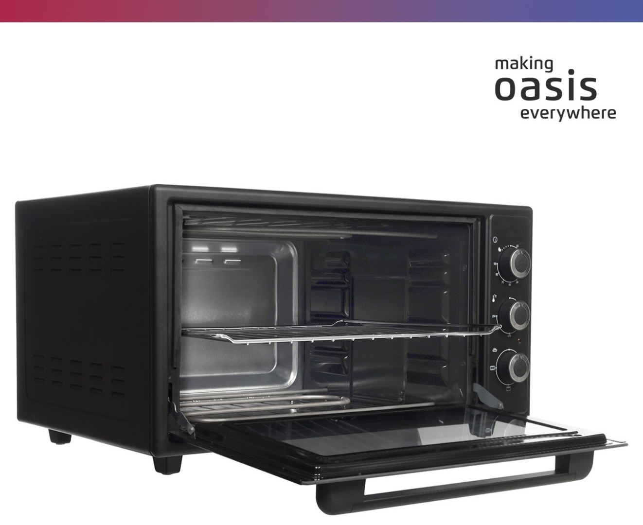 Настольная электропечь Oasis M-50B черный