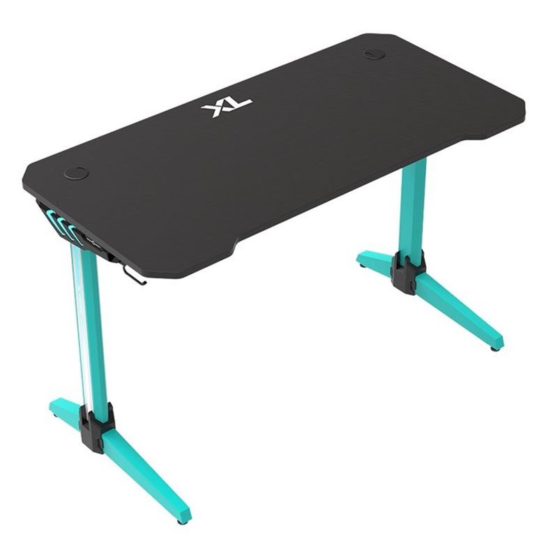 Игровой стол AndaSeat Basics BLACK/GREEN (коврик для мыши, карбоновая столешница, RGB-подсветка)