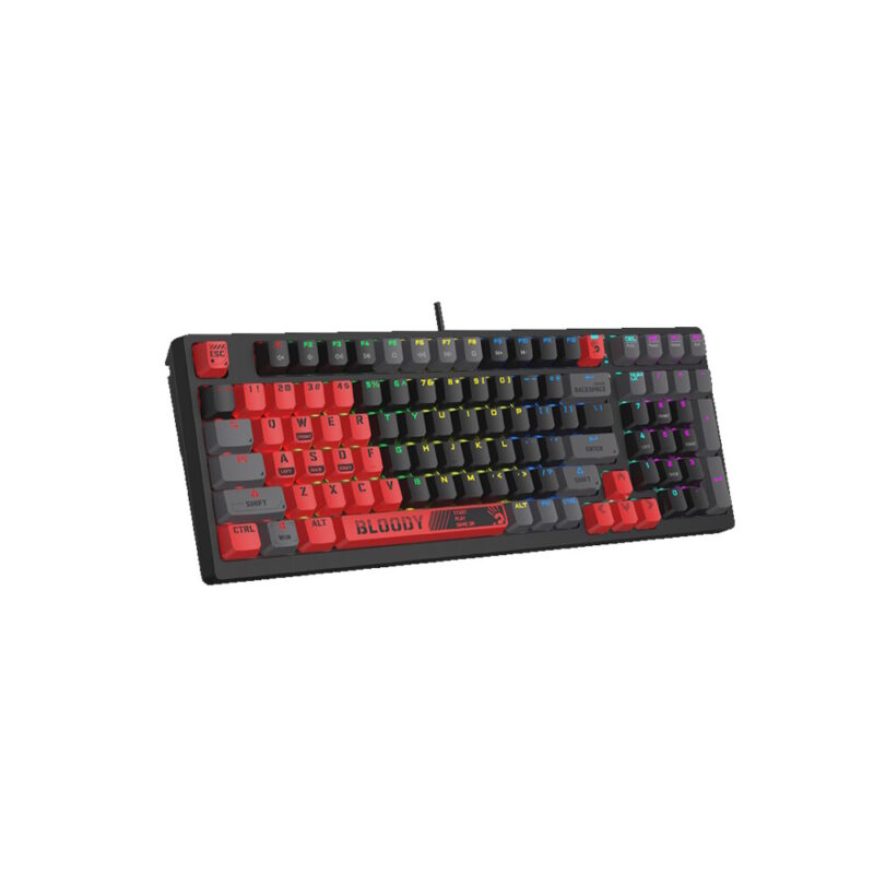 Клавиатура A4TECH Bloody S98 Sports Red Gaming Mechanical (BLMS Red Switch, RGB, USB, US+Русская раскладка)