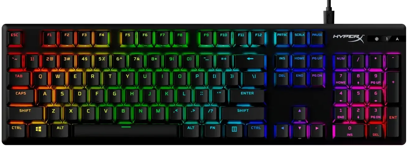 Клавиатура HyperX Alloy Origins PBT HX Blue RGB RU