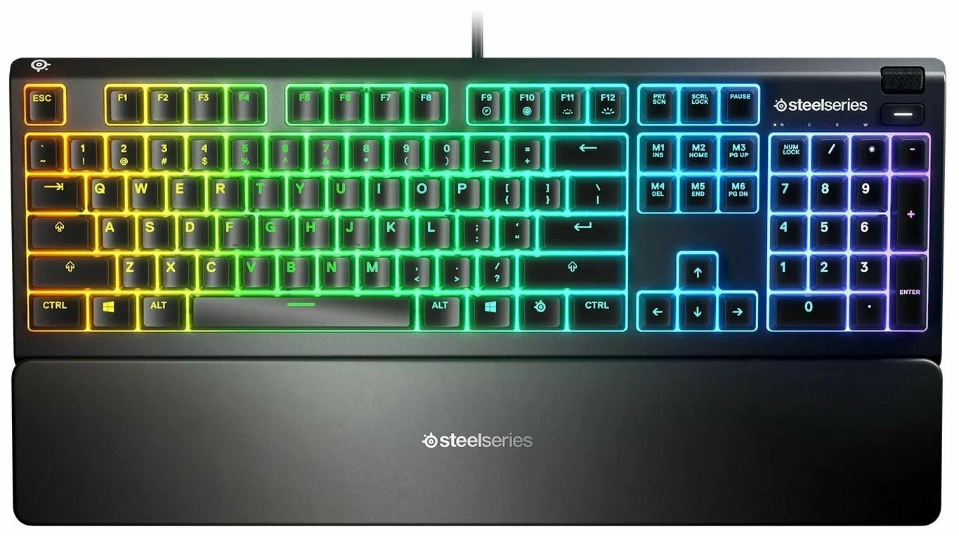 Клавиатура SteelSeries Apex 3 Membran  с русской раскладкой и RGB-подсветкой