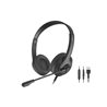 Наушники с микрофоном A4Tech FSTYLER FH100U USB BLACK