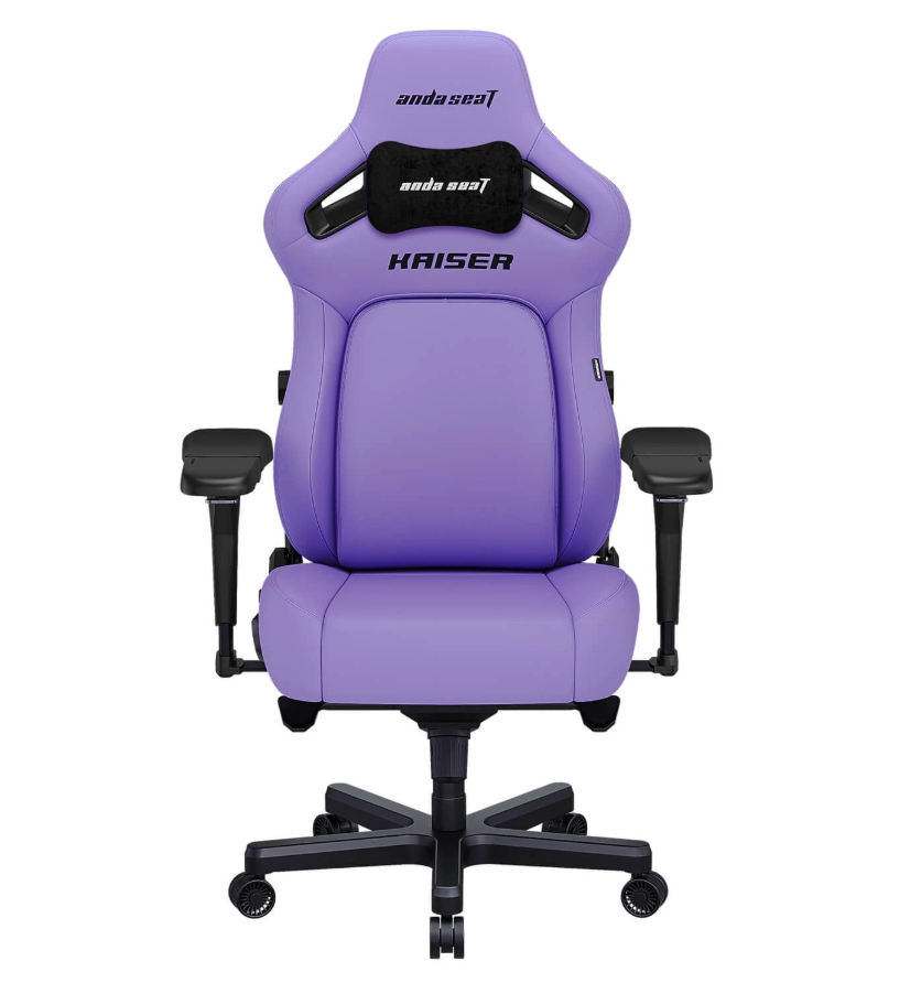 Игровое кресло AndaSeat Kaiser 4 L PURPLE (5D подлокотники, колёса 65 мм, экокожа)