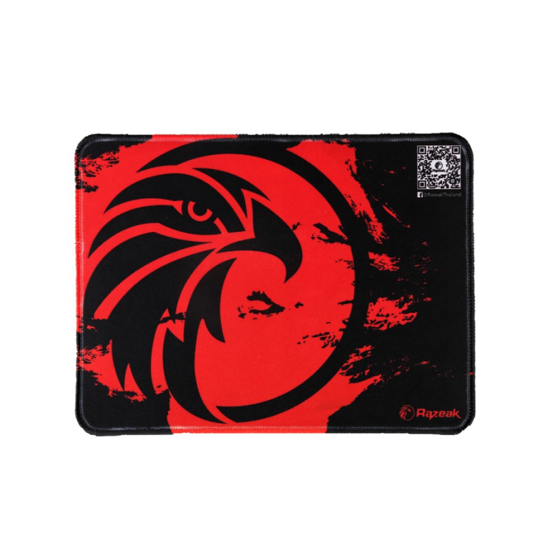 Игровой коврик для мыши RAZEAK RP-01 GAMING MOUSE PAD (280x240x3 мм, чёрно-красный)