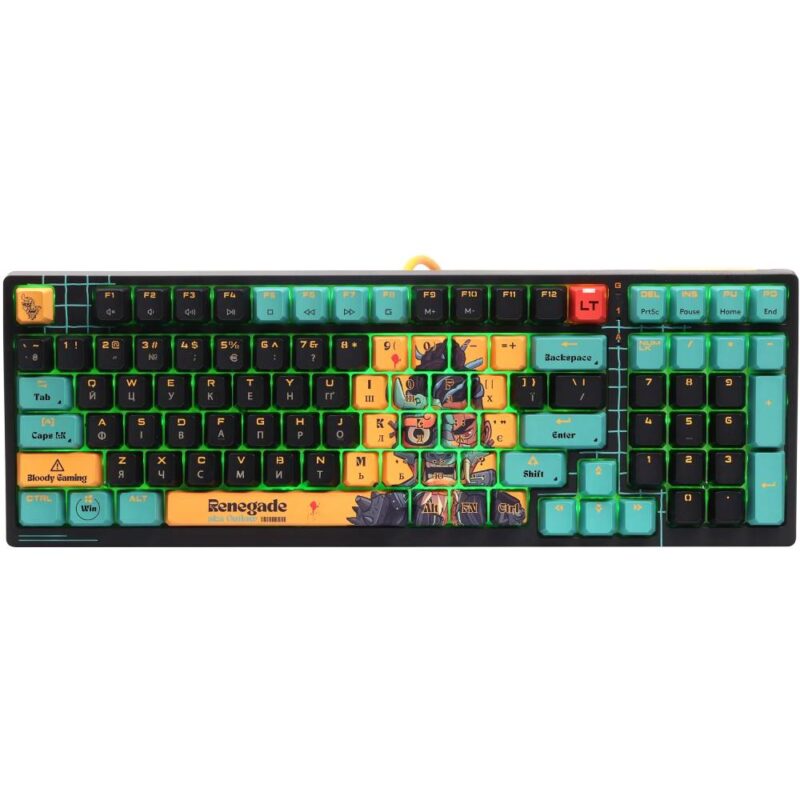 Клавиатура A4TECH Bloody Savage Impact AT98 Renegade Gaming (Alpha Optical Switch, RGB, USB, US+Русская раскладка)