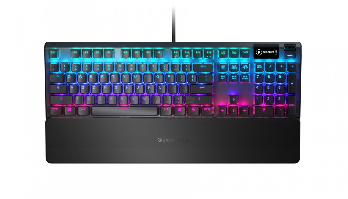 Механическая игровая клавиатура SteelSeries Apex 5 Mechanical Gaming Keyboard RGB Backlight, RU