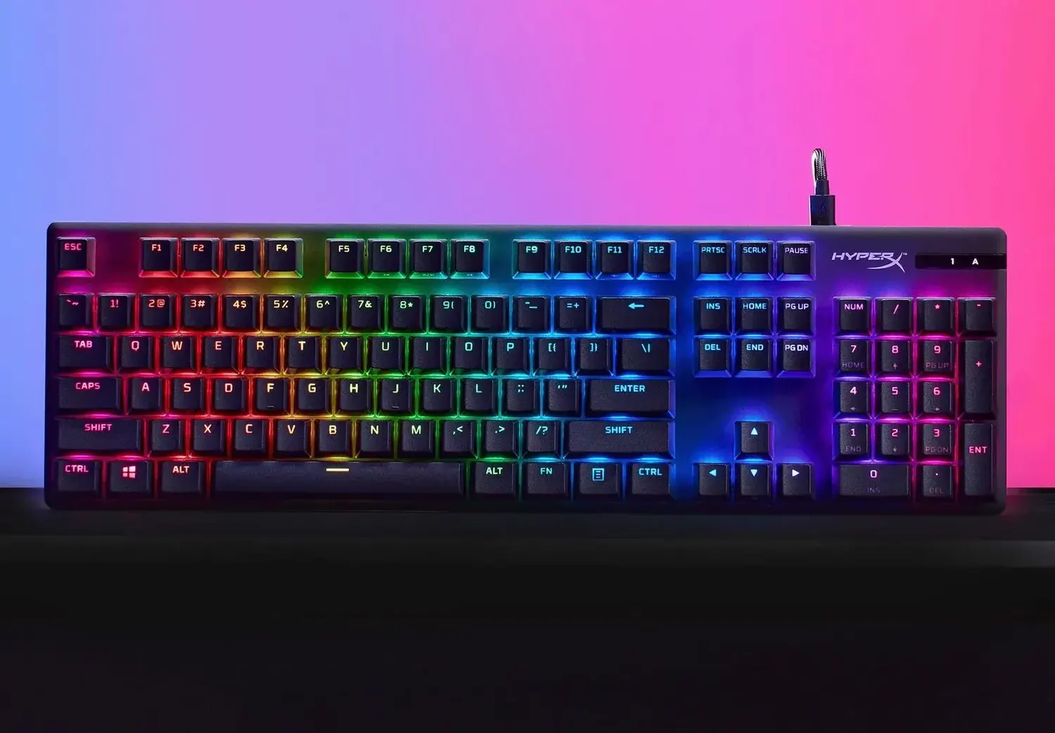 Клавиатура HyperX Alloy Origins PBT HX Blue RGB RU