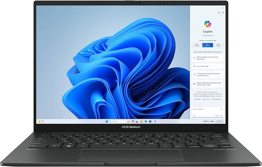 Asus Zenbook 14 OLED Q415MA-U5512 | Intel Core Ultra 5 | 14.0" OLED Touch | 8GB LPDDR5 | 256GB SSD | Thunderbolt 4 | Wi-Fi 6E | Jasper Gray