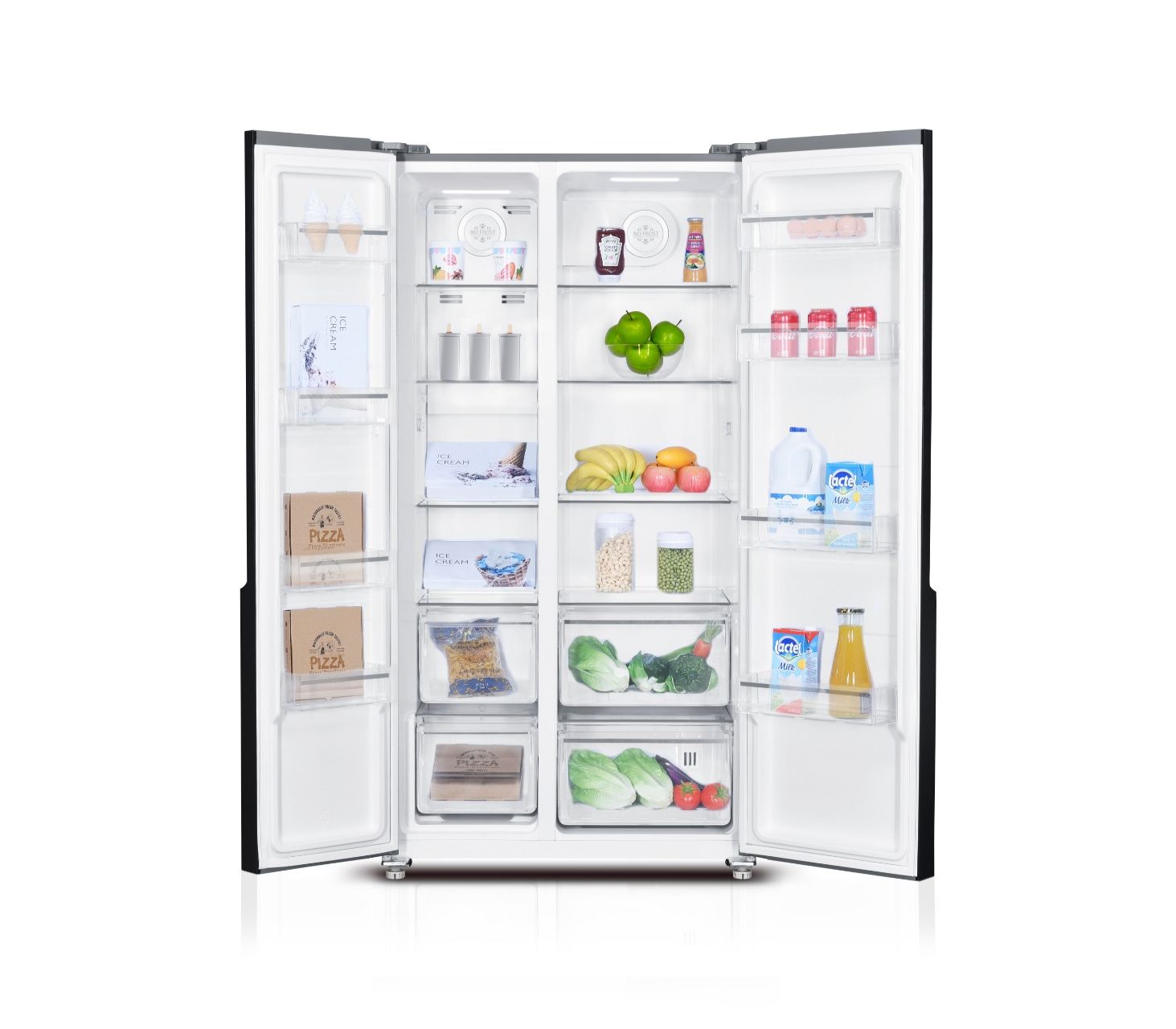 Двухдверный холодильник SNOWCAP SBS NF 570 BG