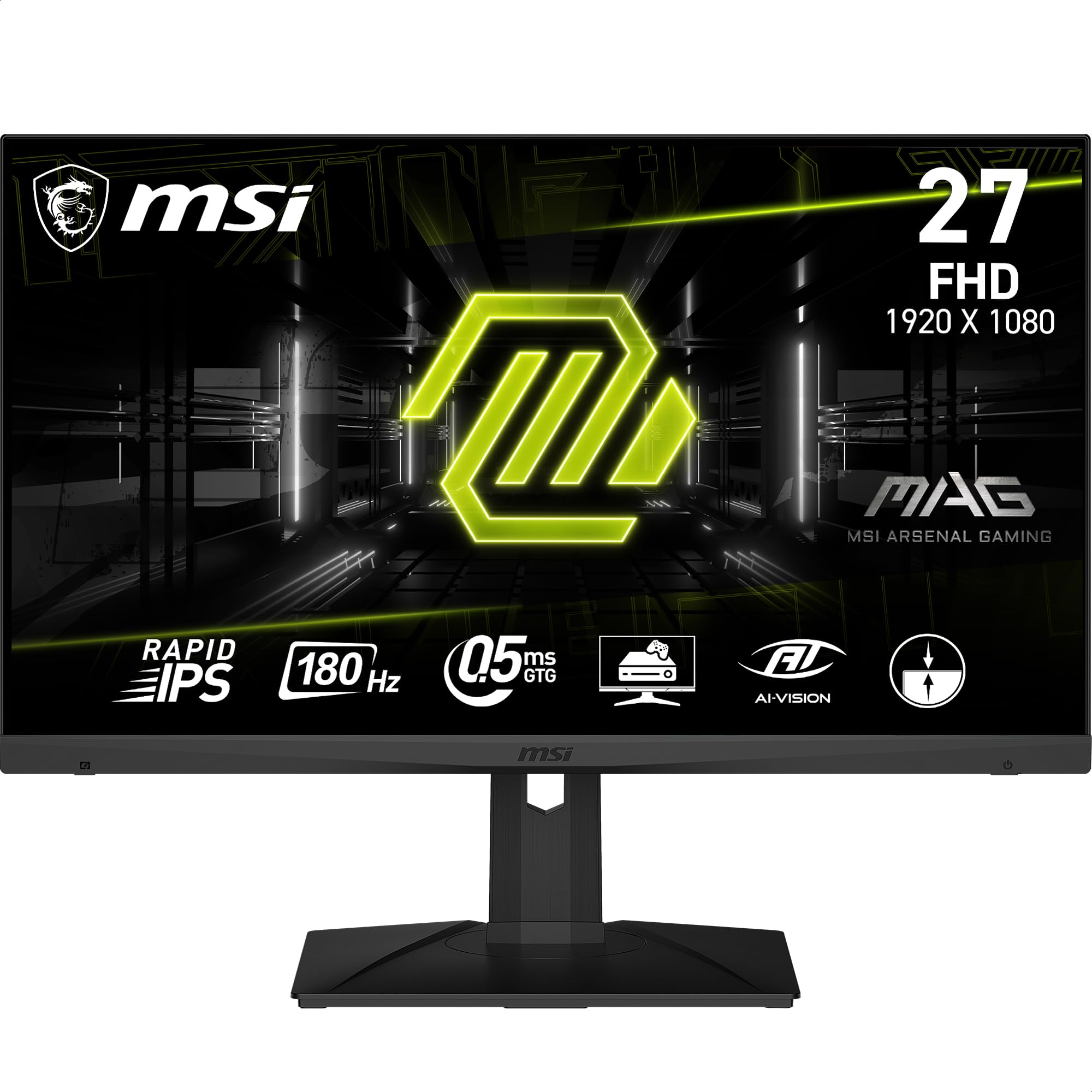 MSI MAG 275F | 27" FHD IPS 180Hz | 0.5мс GTG | Adaptive-Sync | HDMI/DP | Black