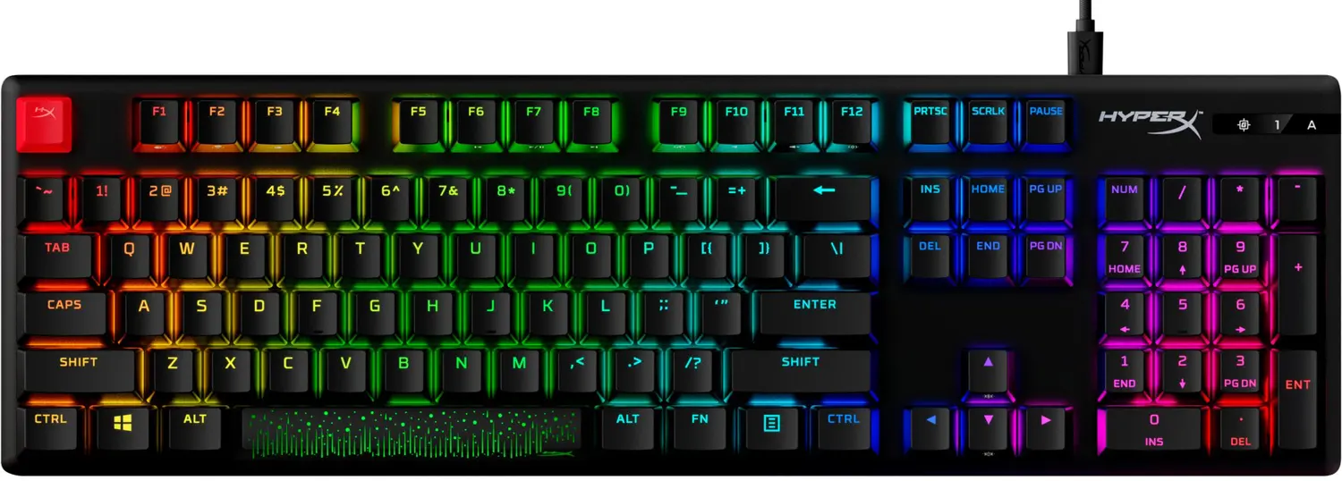Клавиатура HyperX Alloy Origins PBT HX Blue RGB RU