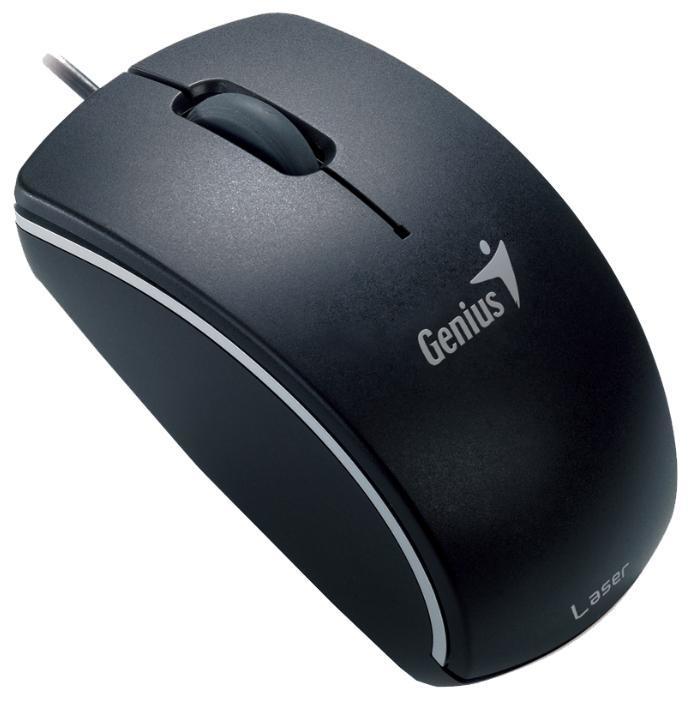 Genius Micro Traveler 330LS | Лазерная мини-мышь | 1600 DPI | USB | Чёрная