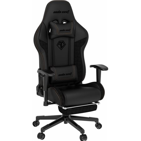 Игровое кресло AndaSeat Jungle 2 M BLACK (2D подлокотники, колёса 60 мм, экокожа и ткань)