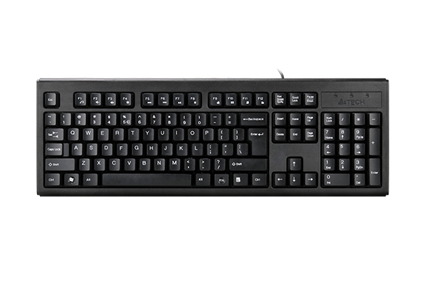 Клавиатура A4TECH KM-720 FN-KEY MULTIMEDIA USB BLACK (русская и английская раскладки)