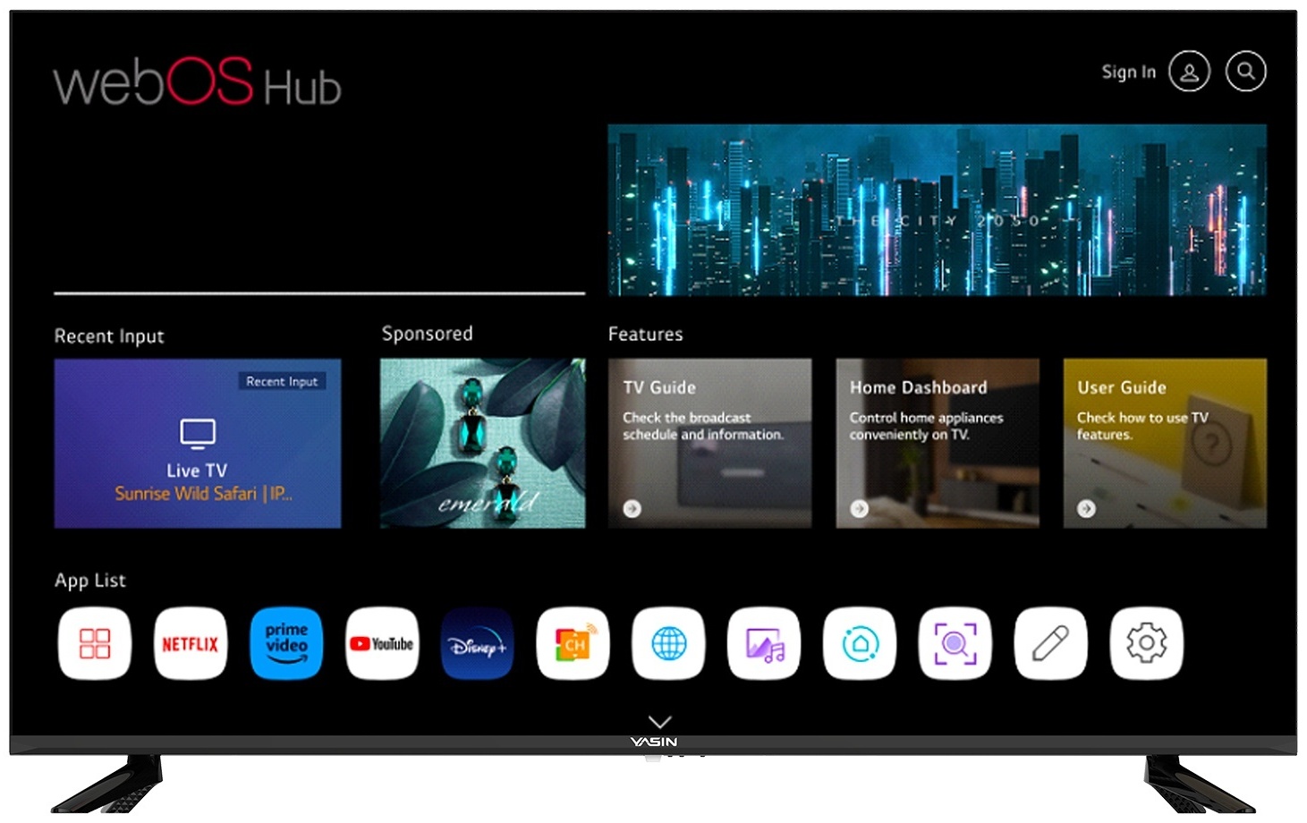 Телевизор YASIN LED TV 50UD81 50