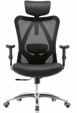 Офисное кресло SIHOO M57C BLACK (3D подлокотники, газлифт TUV класс 3, стальная база 350 мм)