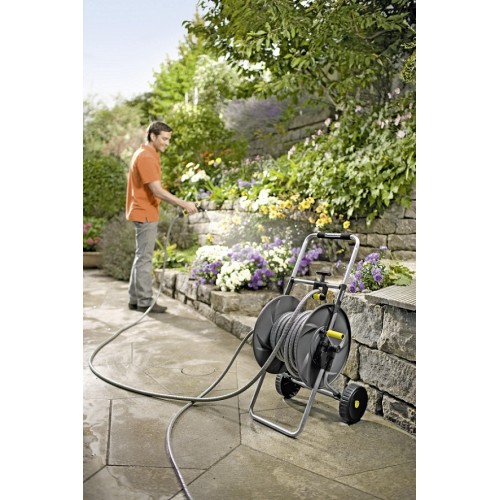 Металлическая тележка НТ 80 М со шлангом и пистолетом