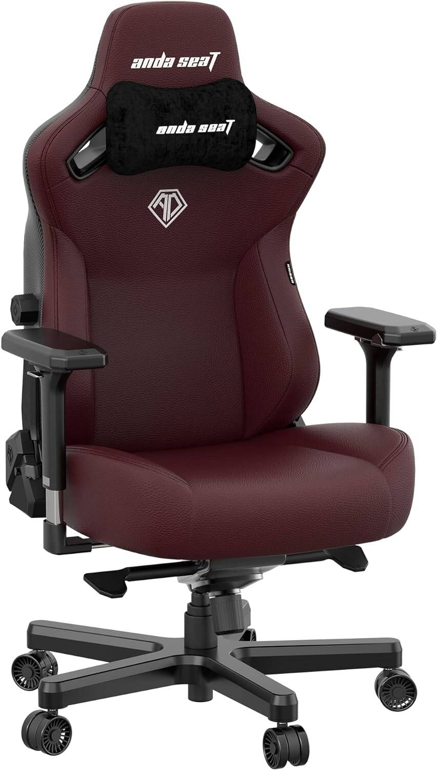 Игровое кресло AndaSeat Kaiser 3 L MAROON (4D подлокотники, колёса 65 мм, экокожа)